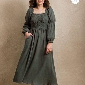 Neuflora Memphis dress in dusty teal
